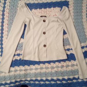 White Blouse With Buttons